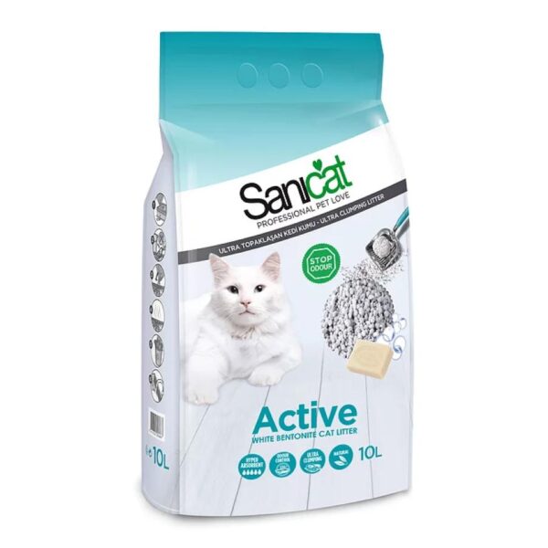 SaniCat Active  Marsel sabunu ətri ilə pişiklər üçün doldurucu, 10 L