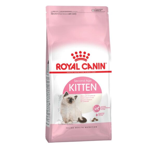Royal Canin Second Age Kitten quru yemi 12 aya qədər pişik balaları üçün (çəki ilə)