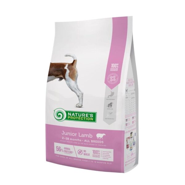Quru yem itlər üçün Nature’s Protection Junior Lamb All breeds, 2-18 ay, 2 kq
