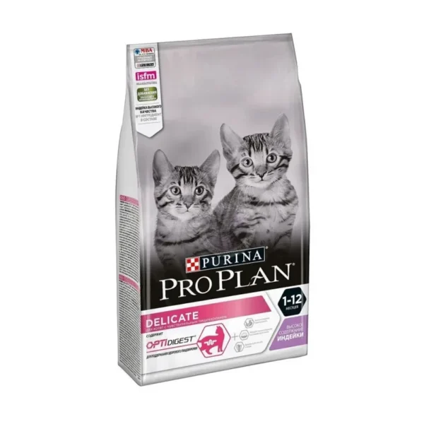 Purina Pro Plan Delicate Kitten Quru Yem, Həssas Həzmli Bala Pişiklər Üçün, Hinduşka Əti Ilə 1 kq