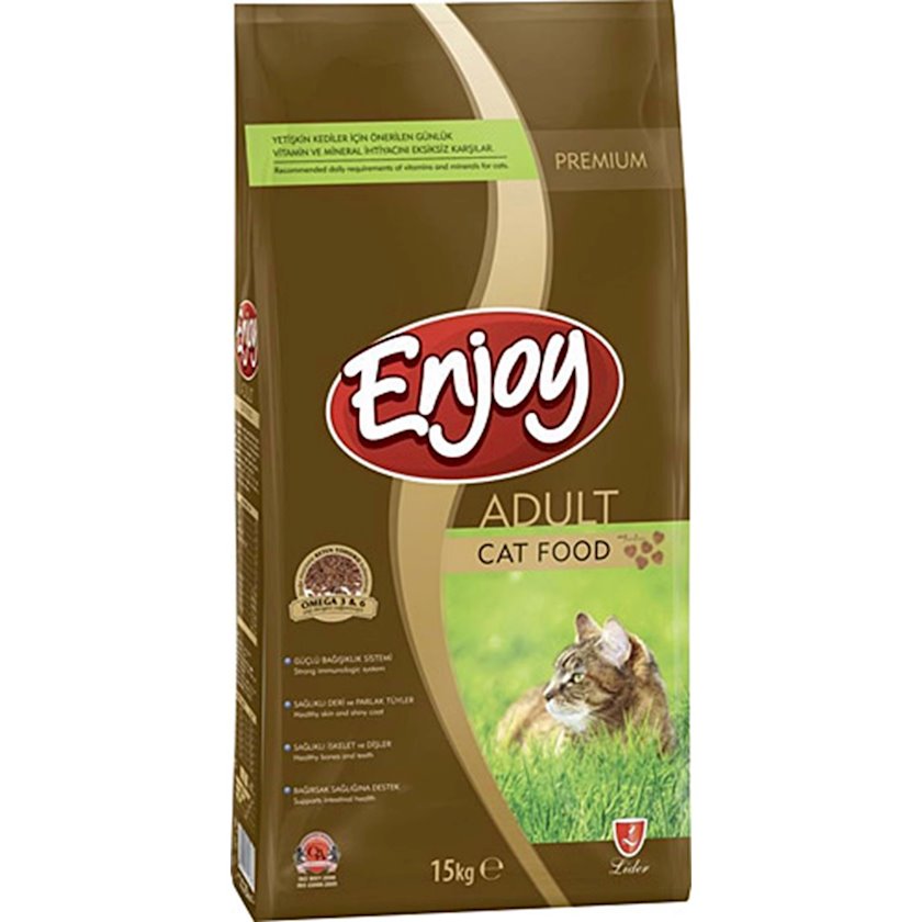 144671-ecdccaea659e12f59c3276c8b63a12e2 Quru yem Enjoy Adult Cat pişiklər üçün toyuq dadı ilə,1 kq — изображение 1