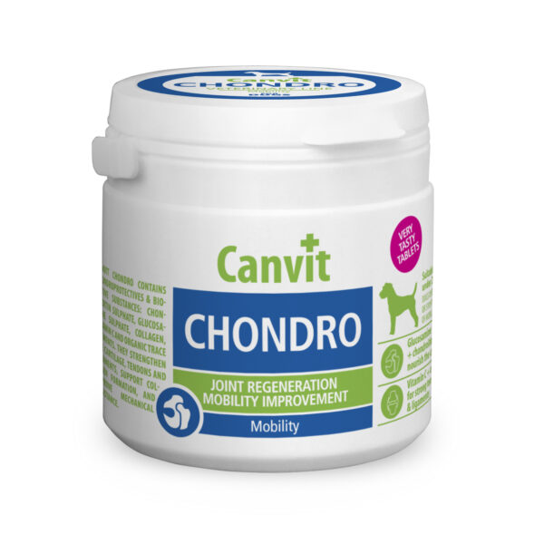Canvit Chondro 25 kq-a qədər itlərdə sümük və oynaqların gücləndirilməsi üçün vitaminlər,100 tablet